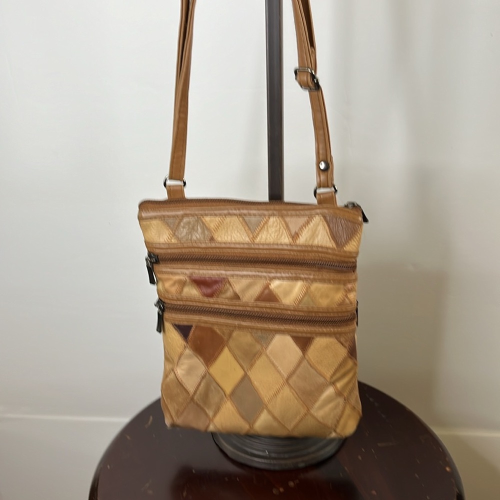 Vintage Handbag, Patchwork - image 2